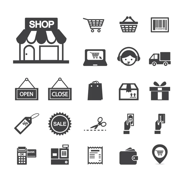 Icono de compras — Vector de stock