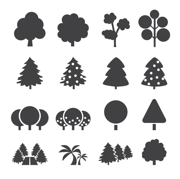 Icono del árbol — Vector de stock