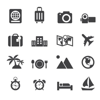 seyahat ve tatil simgeler