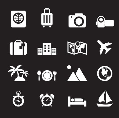 seyahat ve tatil simgeler