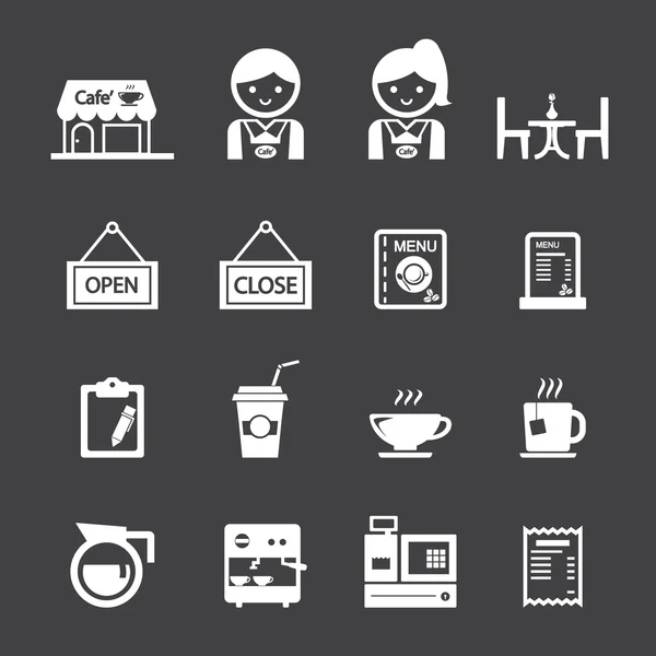 Koffie winkel pictogram — Stockvector
