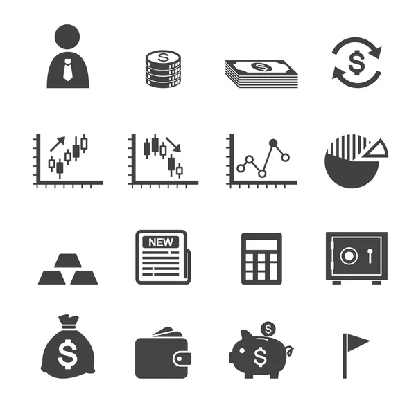 Icono de dinero y finanzas — Vector de stock
