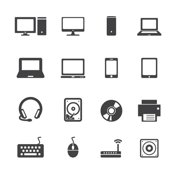 Computer icon set — Stock Vector