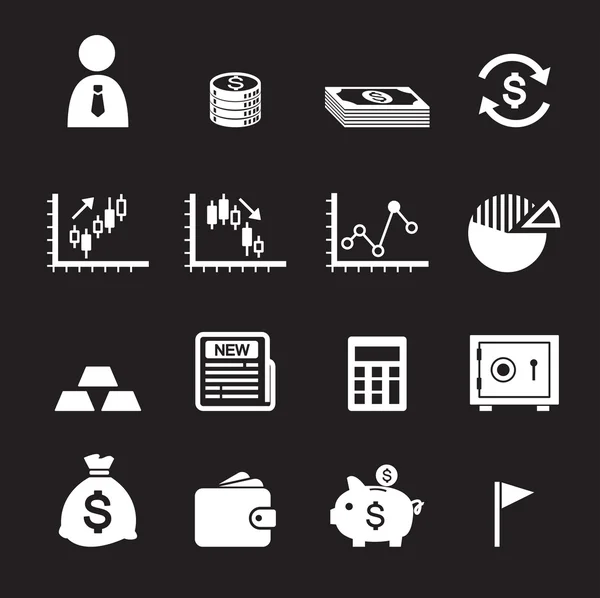 Icono de dinero y finanzas — Vector de stock