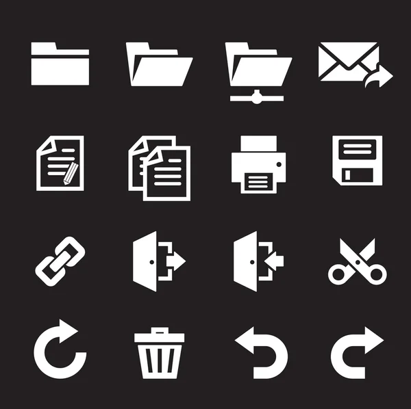 Iconos de barra de herramientas de aplicación — Archivo Imágenes Vectoriales