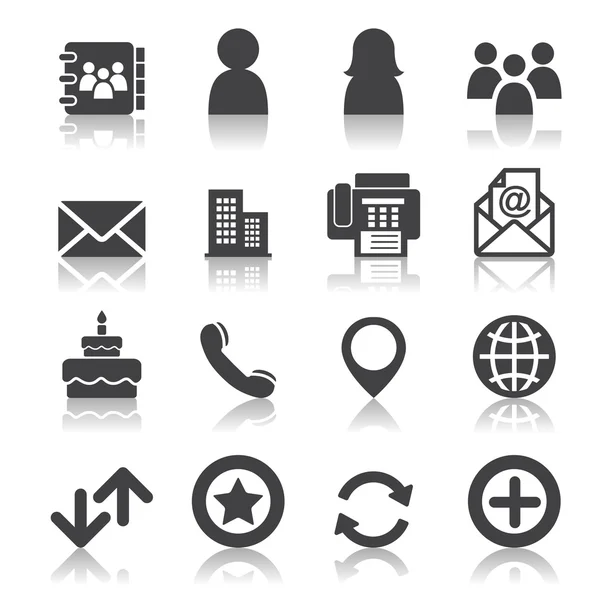 Contact icons — Stock Vector