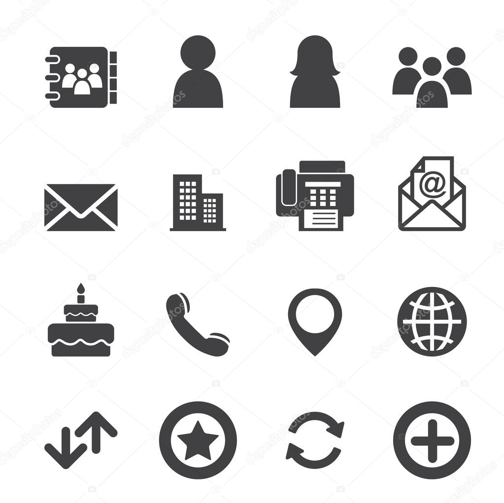 Contact icons