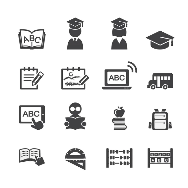 Icono escolar — Vector de stock