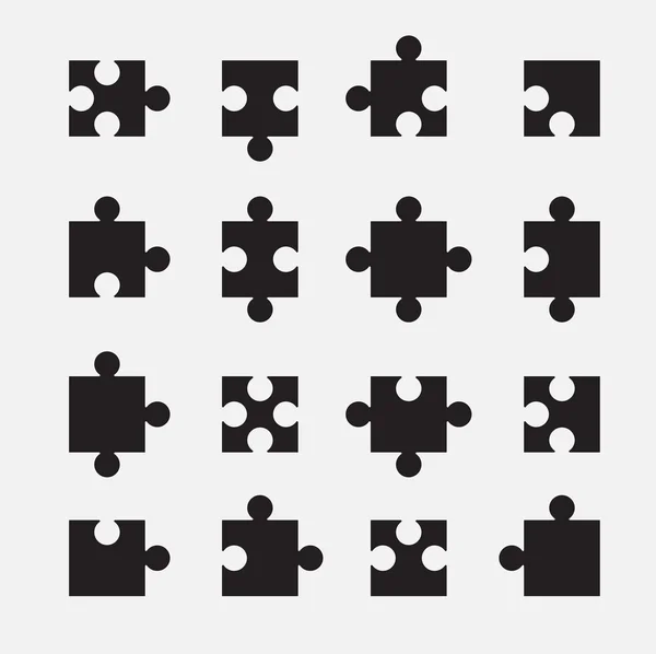 Puzzel set — Stockvector