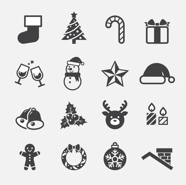 Christmas icon — Stock Vector