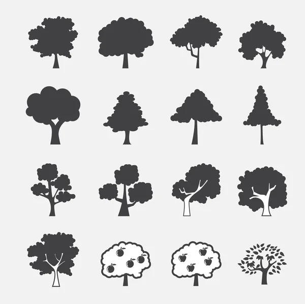 Icono del árbol — Vector de stock