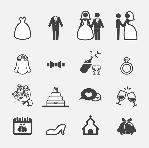 Icona di nozze — Vettoriale Stock
