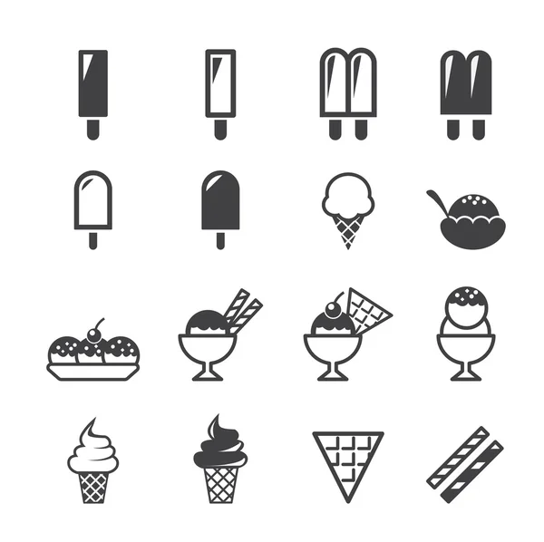 Iconos de helado — Archivo Imágenes Vectoriales