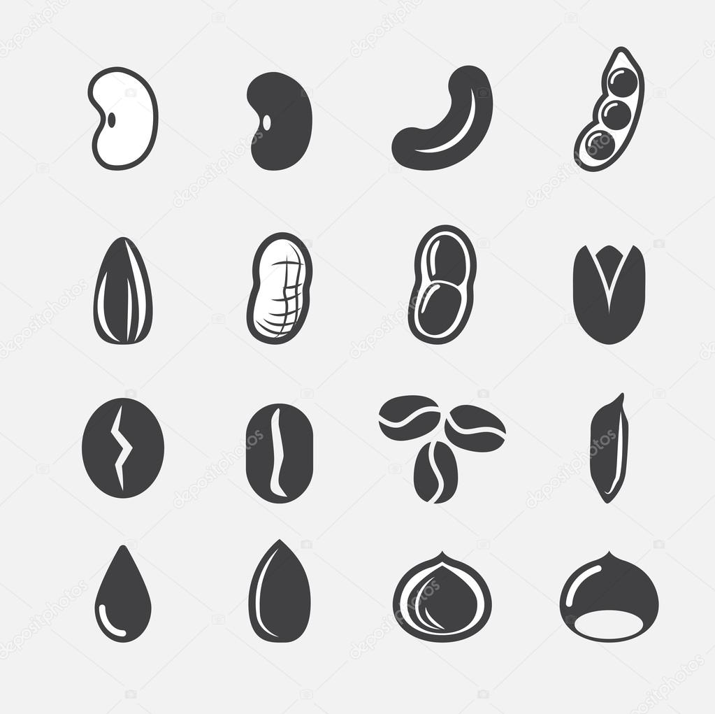  nut and seed icon
