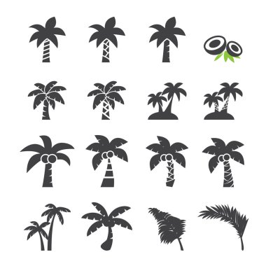 coconut tree icon clipart