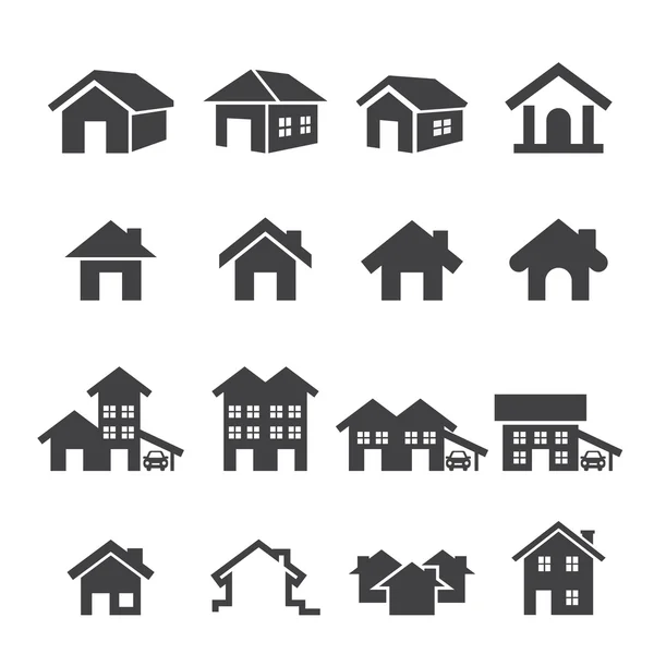 Conjunto de iconos casa — Vector de stock