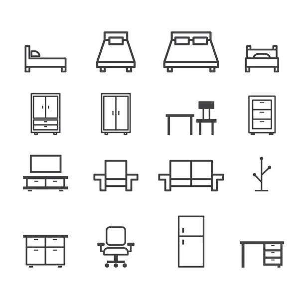 Meubellijn pictogram — Stockvector