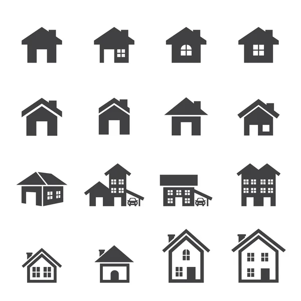 Conjunto de iconos casa — Vector de stock