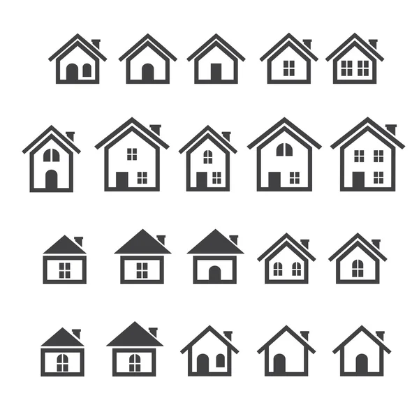 House icon set — Stock Vector