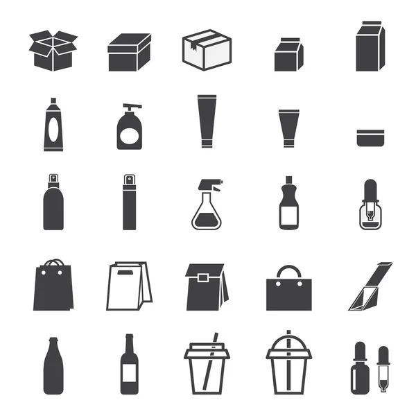 Packaging icon set — Stock Vector