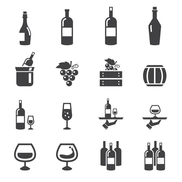 Icono del vino — Vector de stock