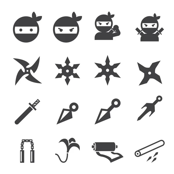 Icône ninja — Image vectorielle