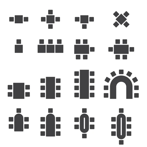 Chair icon set — Stock Vector