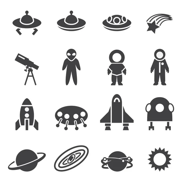 Space icon set — Stock Vector