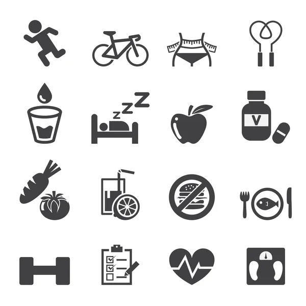 Set di icone di salute — Vettoriale Stock
