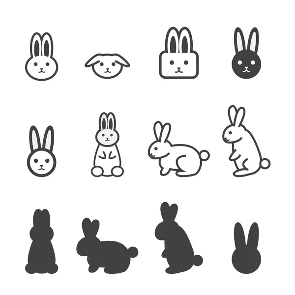 Bunny icon — Stock Vector