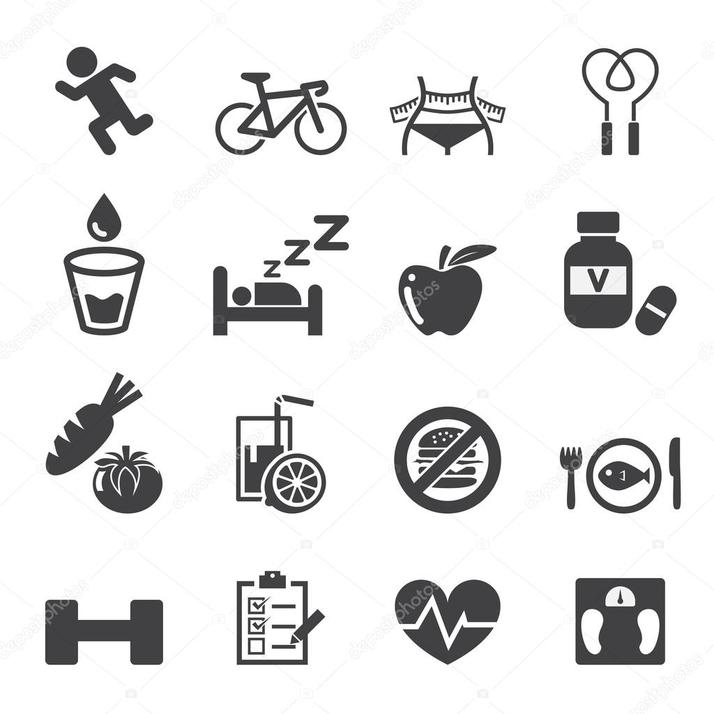 health icon set