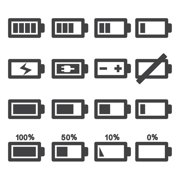 Batteriikonen — Stock vektor