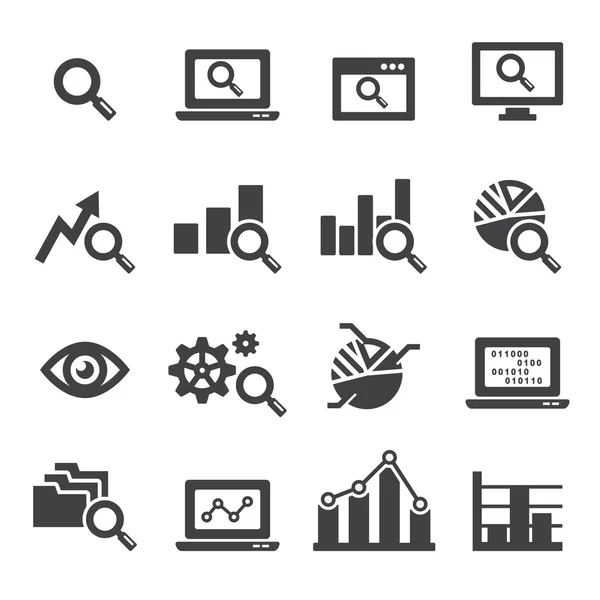 Conjunto de iconos de análisis — Vector de stock