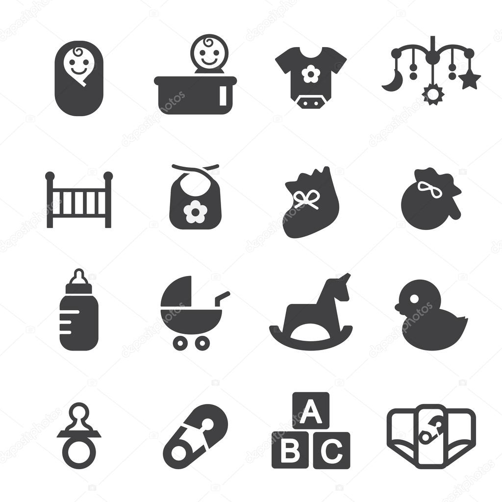 Baby icon set