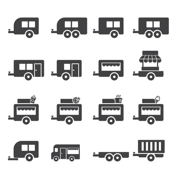 Trailer icon — Stock Vector