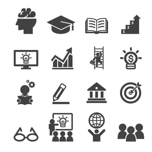 Business education icon — Stock Vector