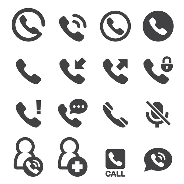 Telefon und Anruf-Symbol — Stockvektor