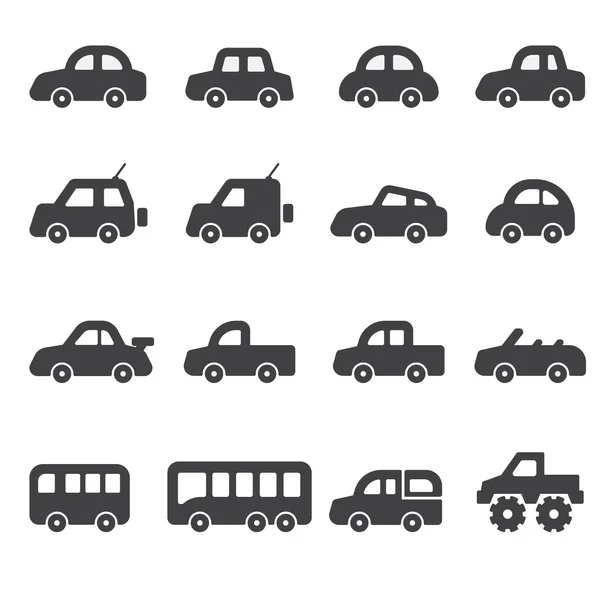 Conjunto de icono de coche — Vector de stock