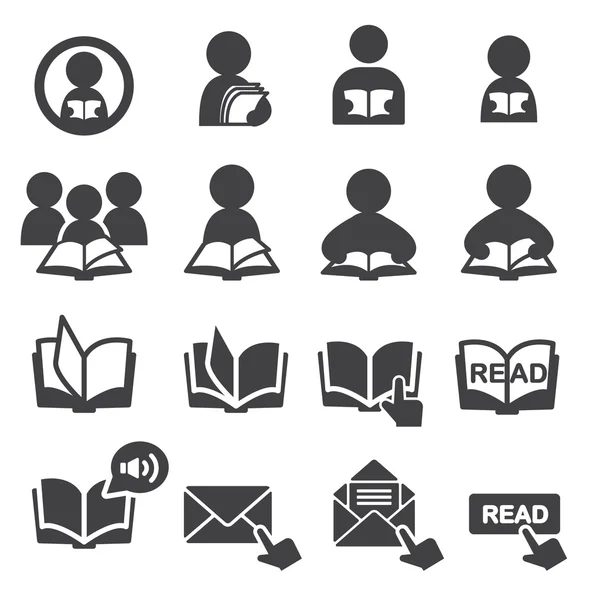 Read icon set — Stock Vector