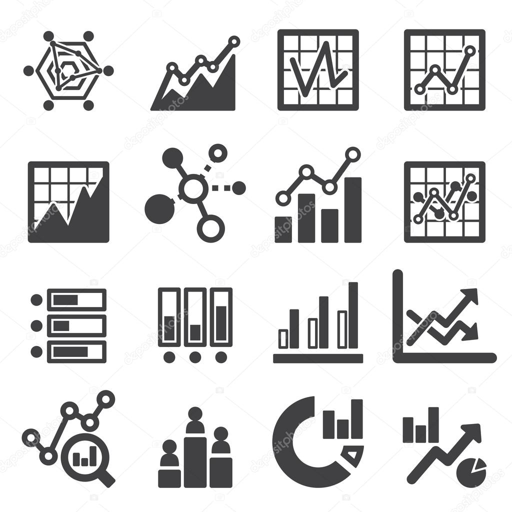 analytics icon set