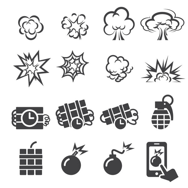 blast icon set