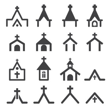 church building icon clipart