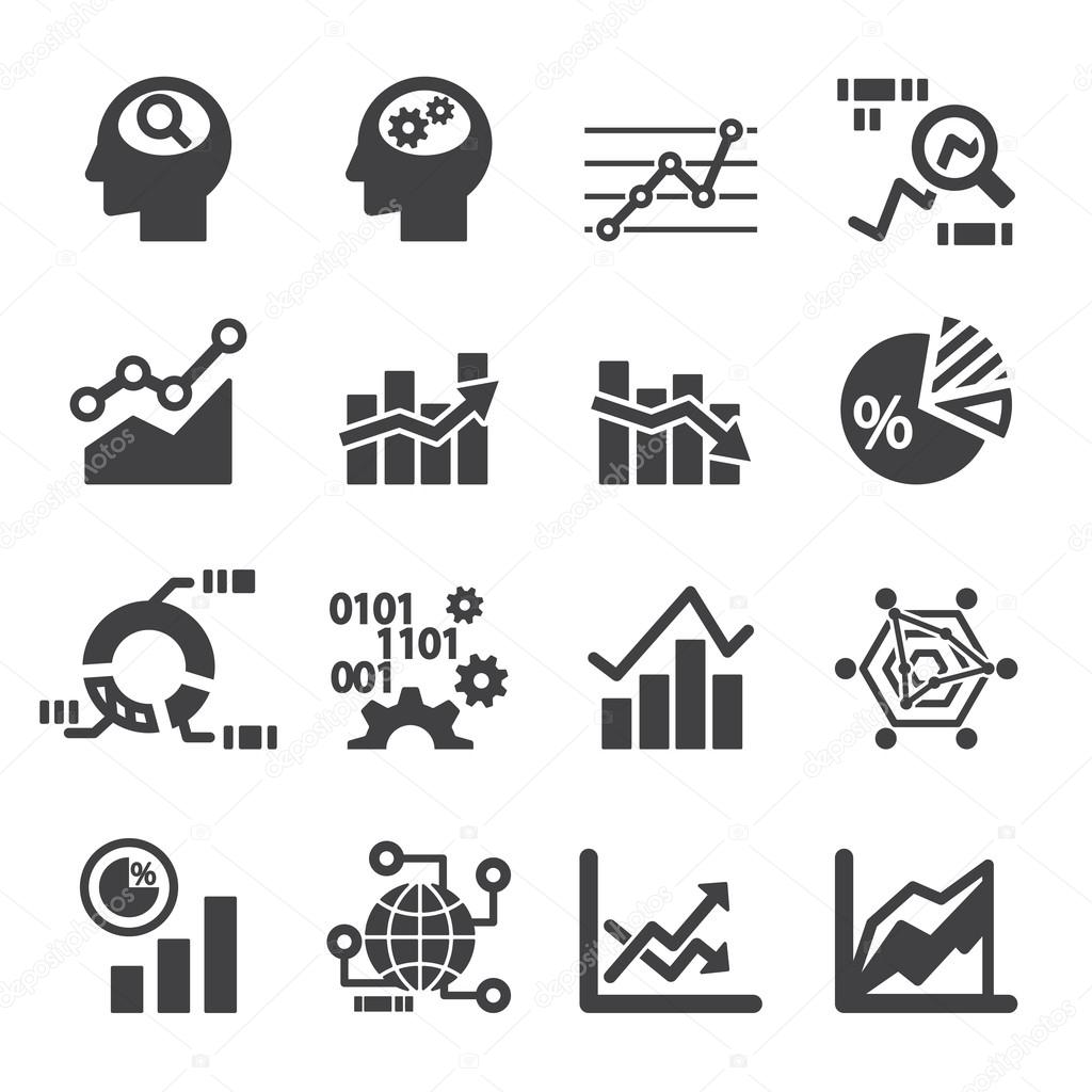 analytics icon set