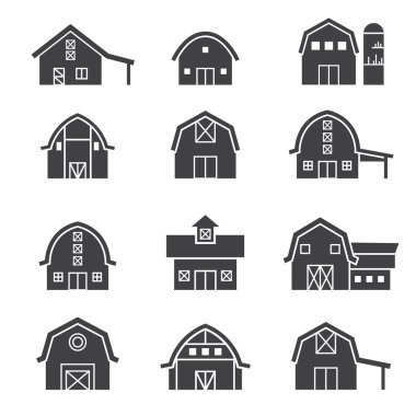 Icon set bina çiftlik