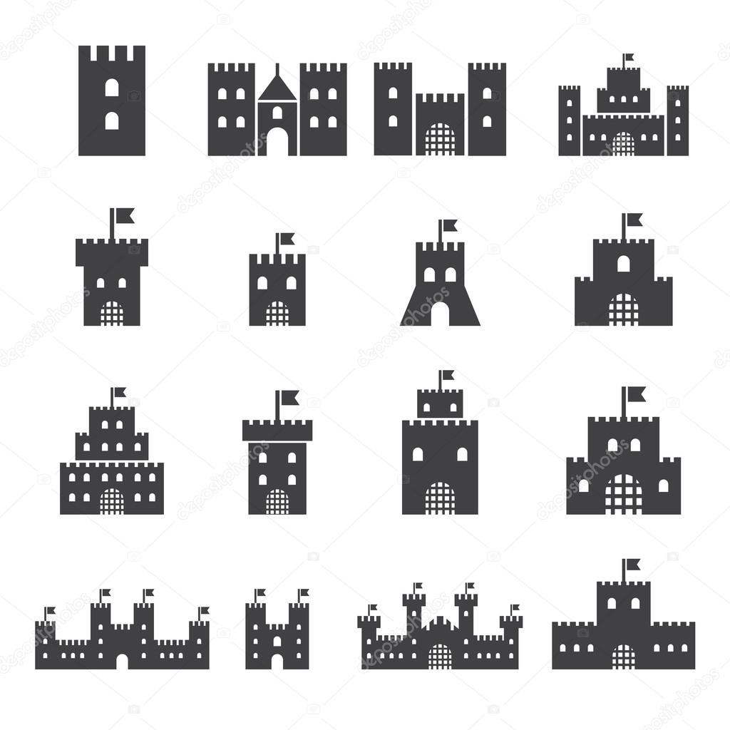 Castle icon set