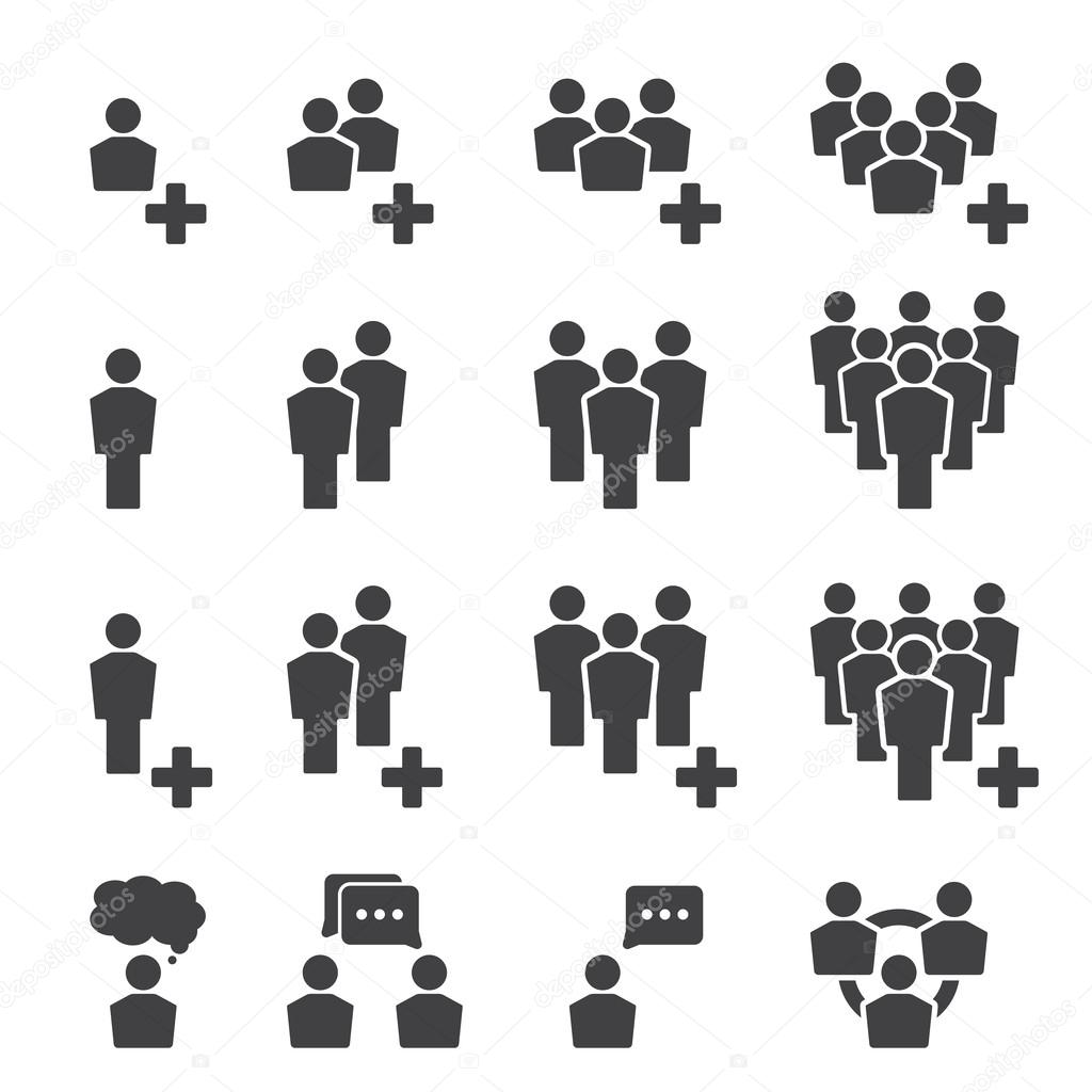 people icon set