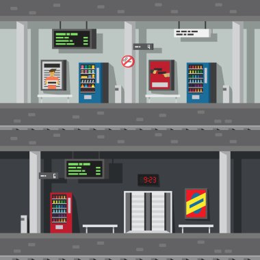 Yeraltı Metro düz dwsign