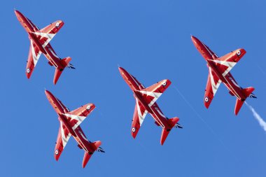 28 Eylül 2015: Kırmızı oklar performans Luqa, Malta.