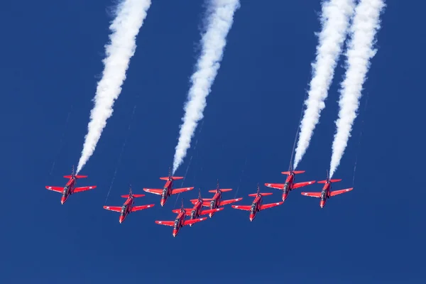 28 settembre 2015: Red Arrows Performance a Luqa, Malta . — Foto Stock