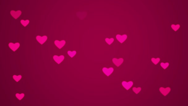 Piccolo movimento del cuore rosa — Video Stock